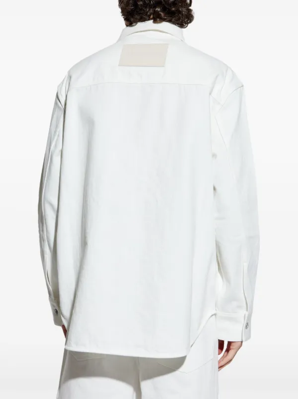 Jil Sander デニムシャツ | ホワイト | FARFETCH JP