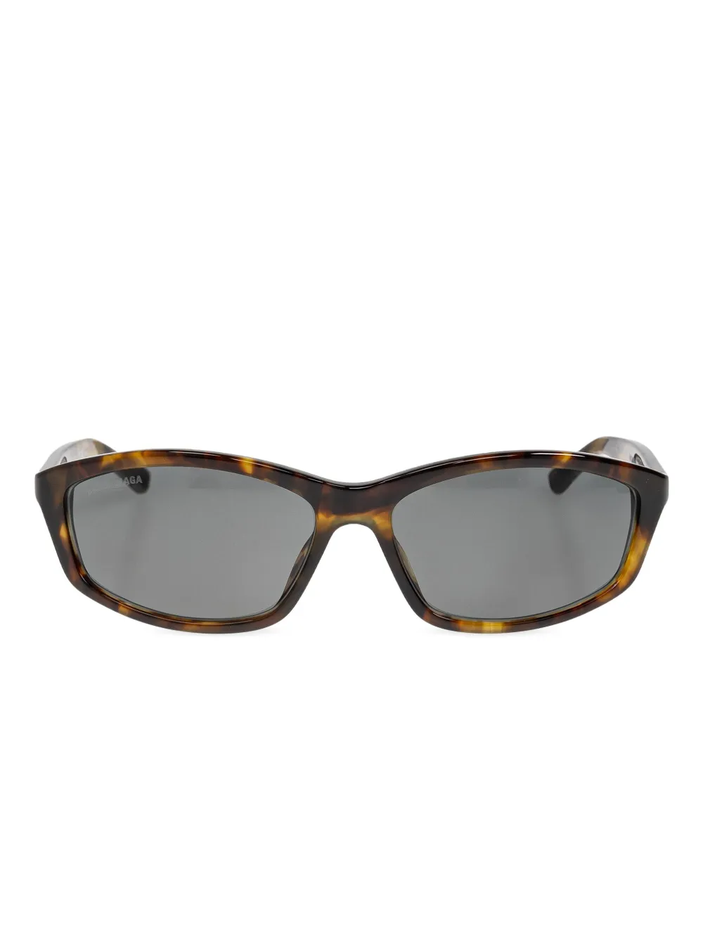 Balenciaga Eyewear logo-print sunglasses - Marrone
