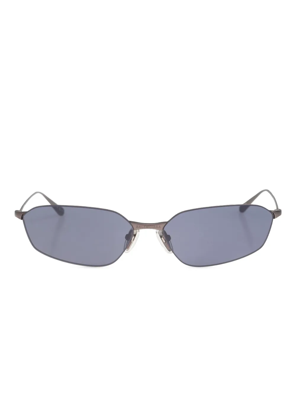 Balenciaga Eyewear Zonnebril met zeshoekig montuur Zilver