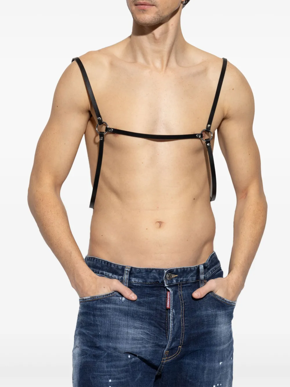 DSQUARED2 Leren harnas Zwart