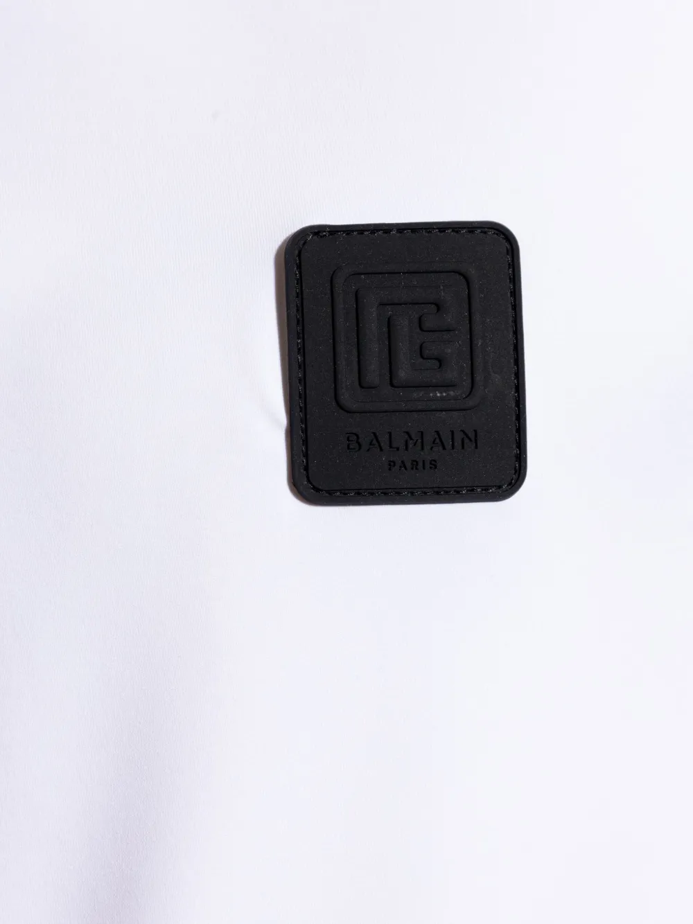 BALMAIN LOGO-PATCH T-SHIRT