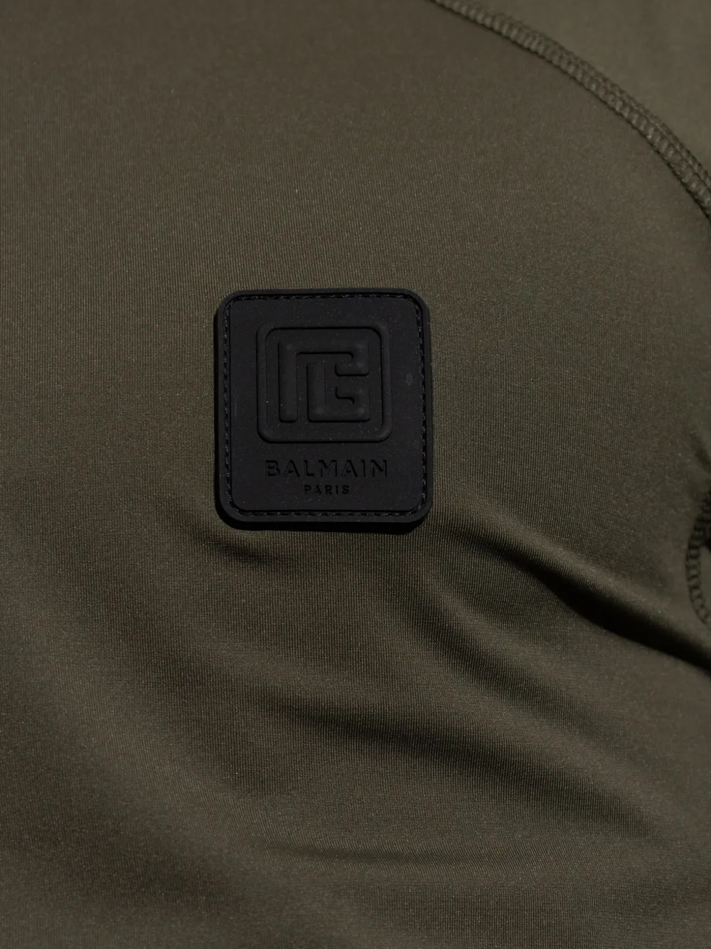 Balmain T-shirt met logopatch Groen