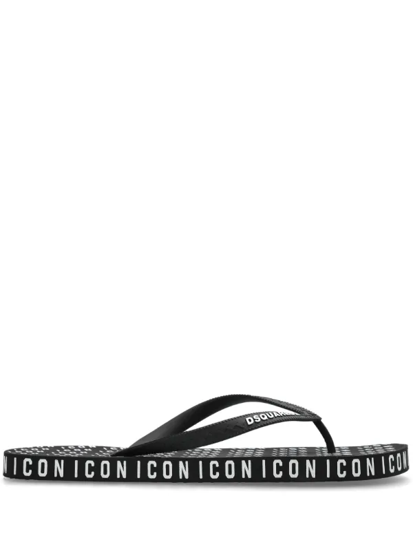 DSQUARED2 Chinelo Icon | Preto | FARFETCH BR