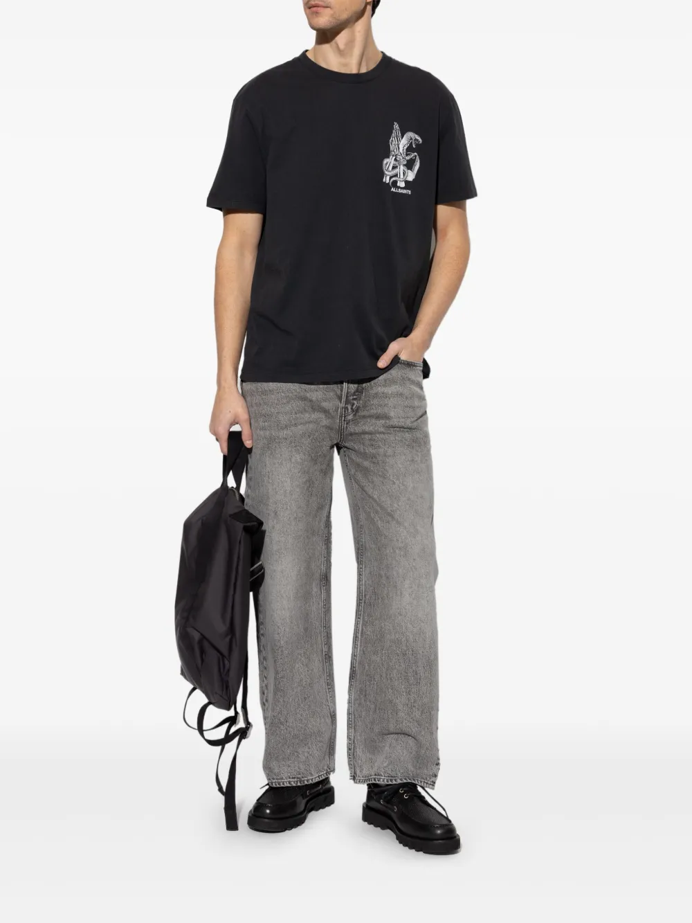 AllSaints Asp T-shirt - Zwart