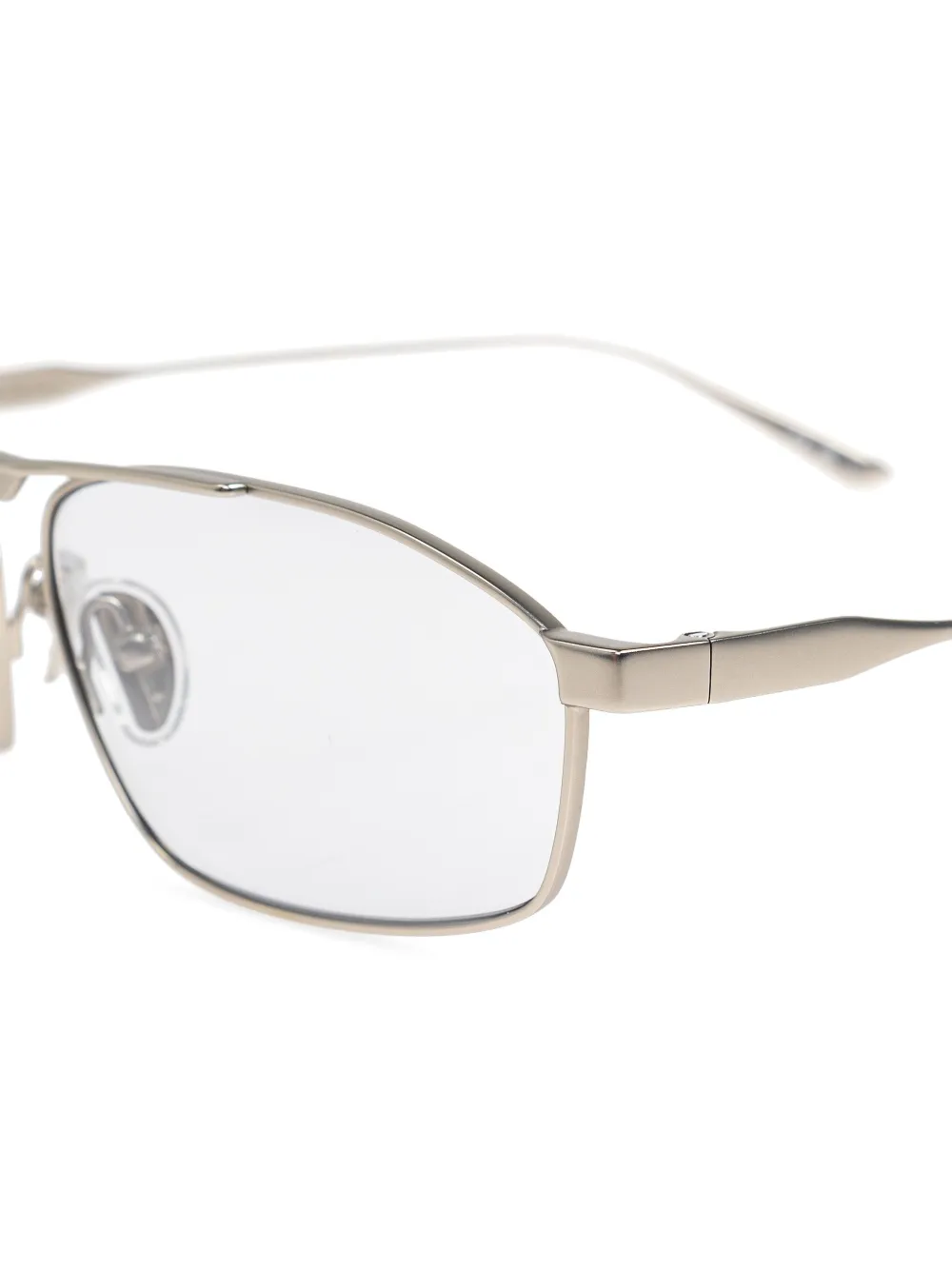 Balenciaga Eyewear Zonnebril met gegraveerd logo Zilver