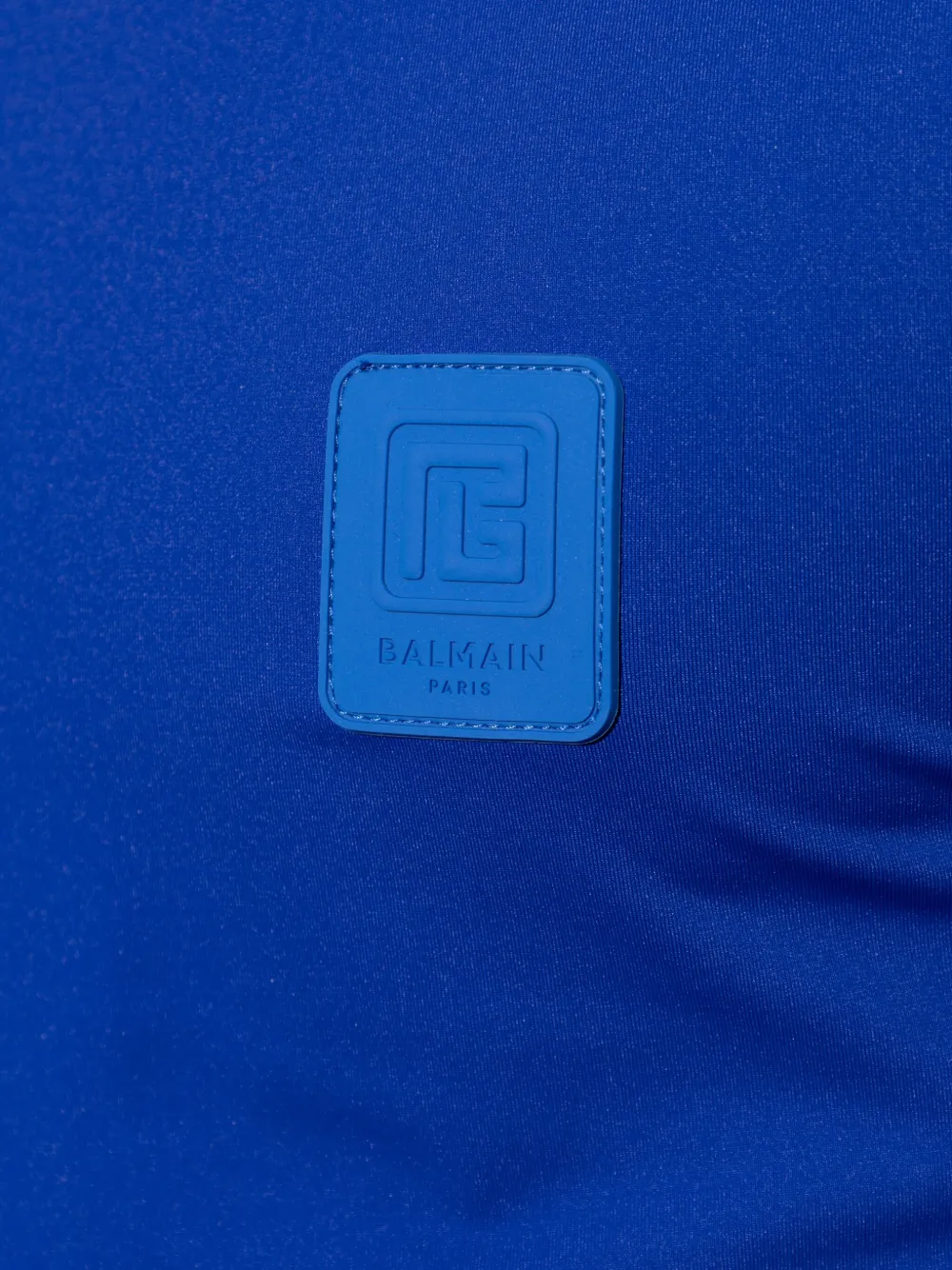 BALMAIN LOGO-APPLIQUÉ SWIMMING T-SHIRT