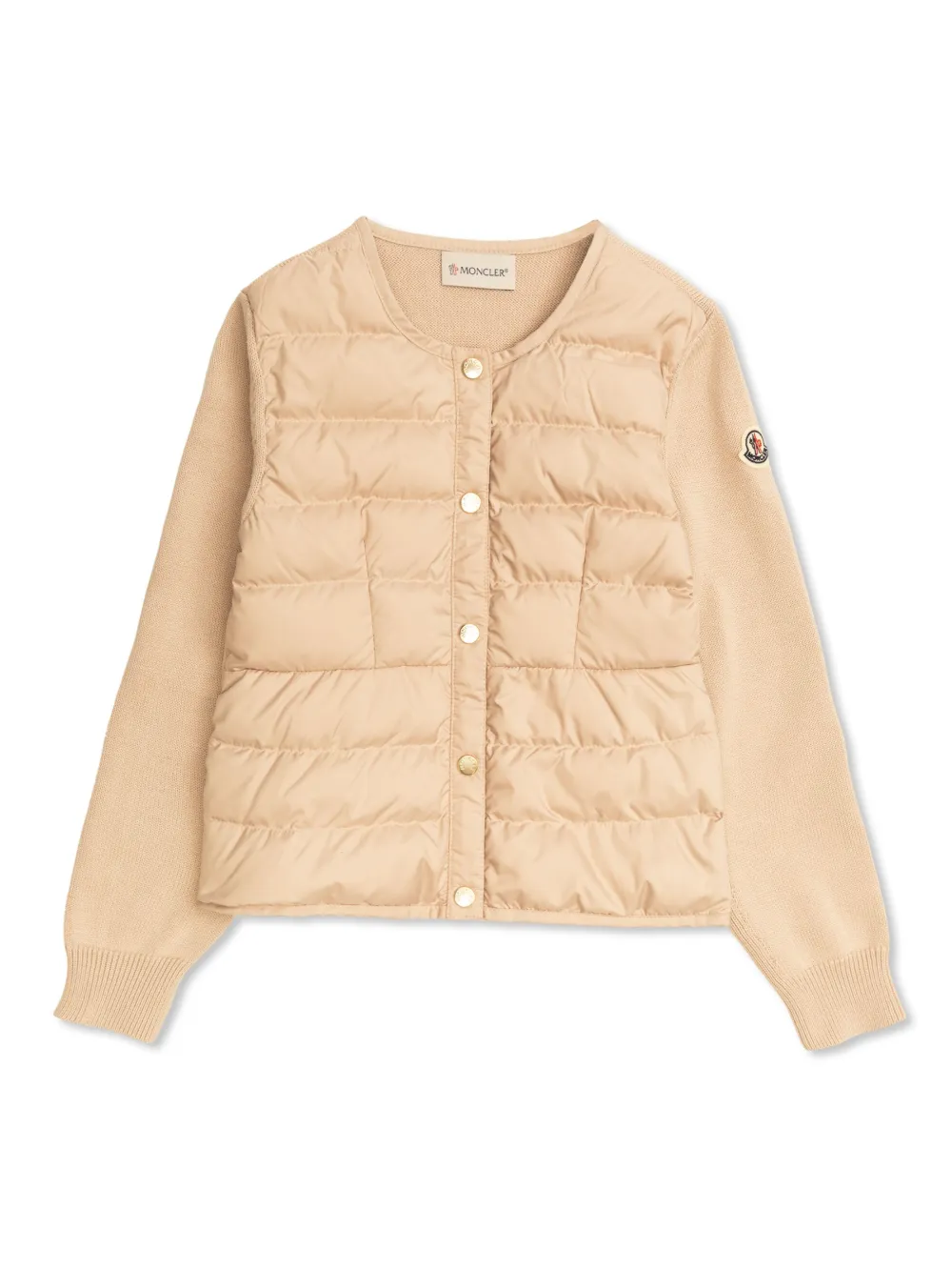 Moncler Enfant Gewatteerd jack Beige