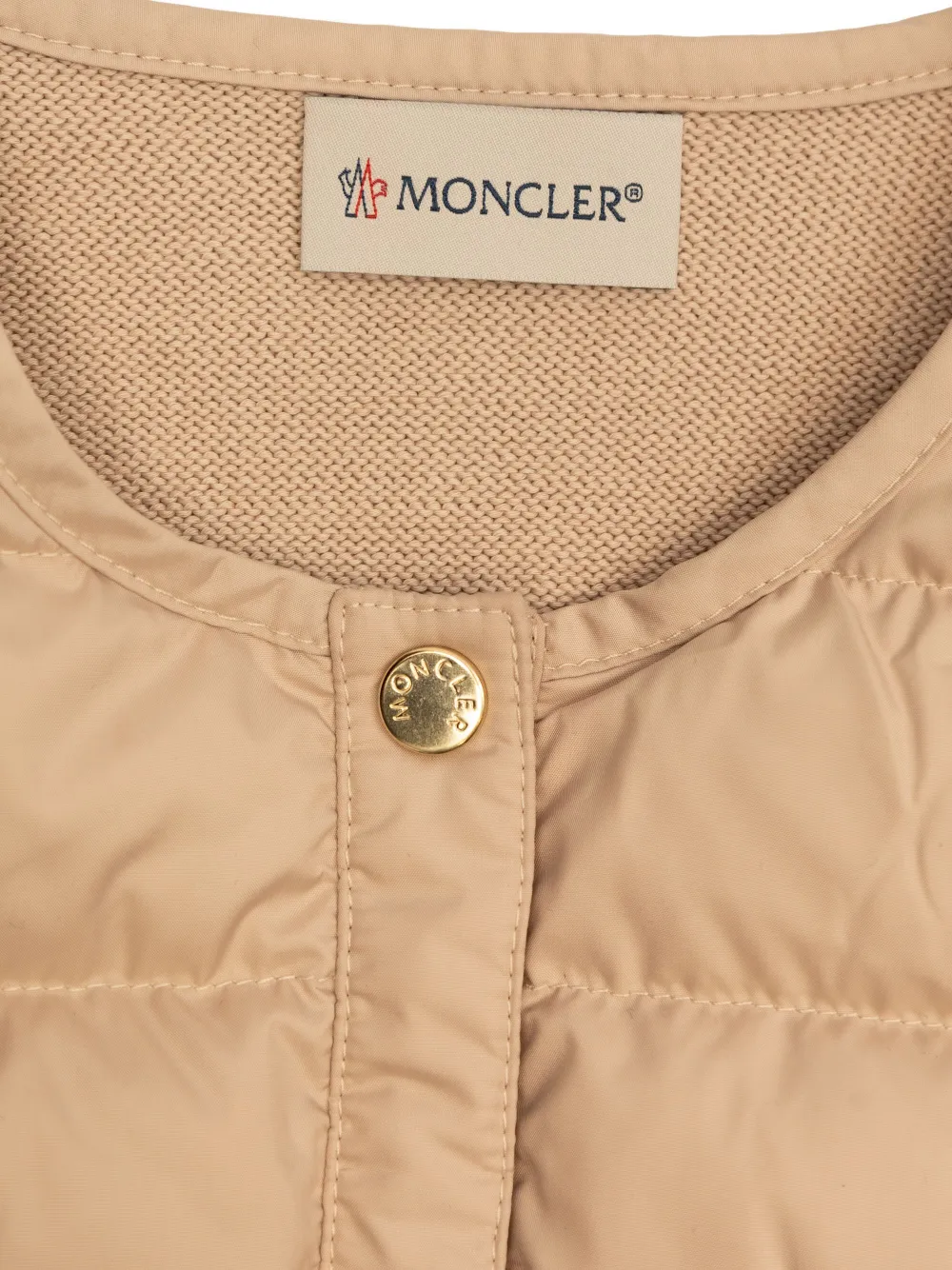 Moncler Enfant Gewatteerd jack Beige