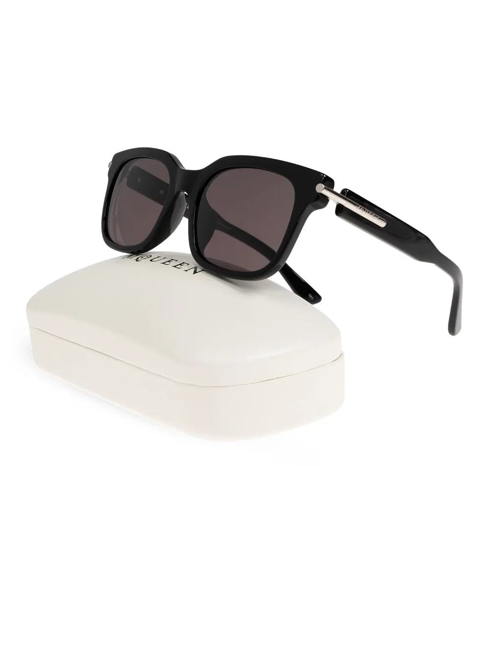 Alexander McQueen Eyewear square-frame sunglasses - Zwart