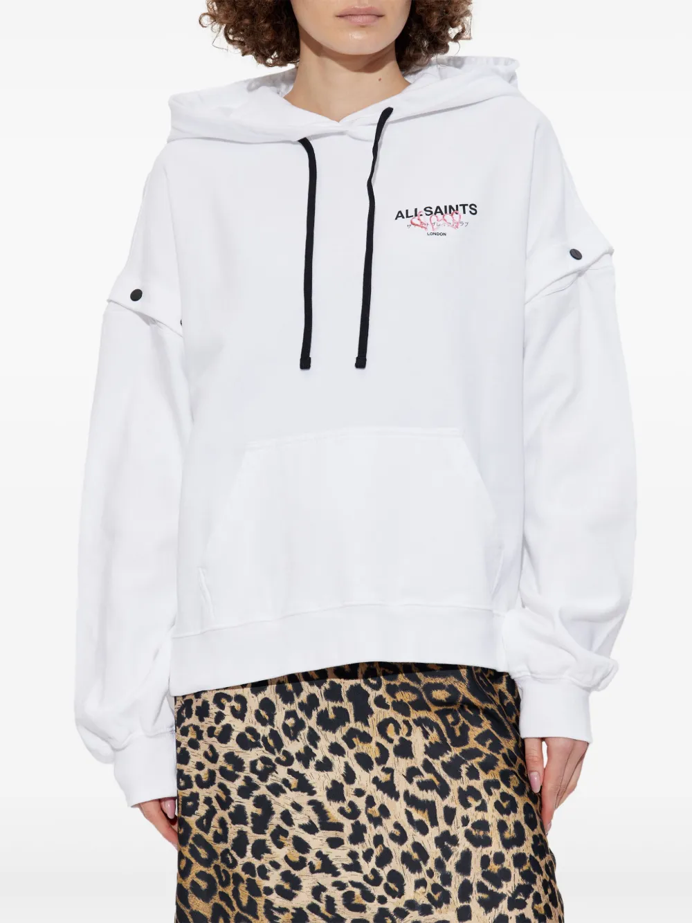 AllSaints Amore hoodie Wit