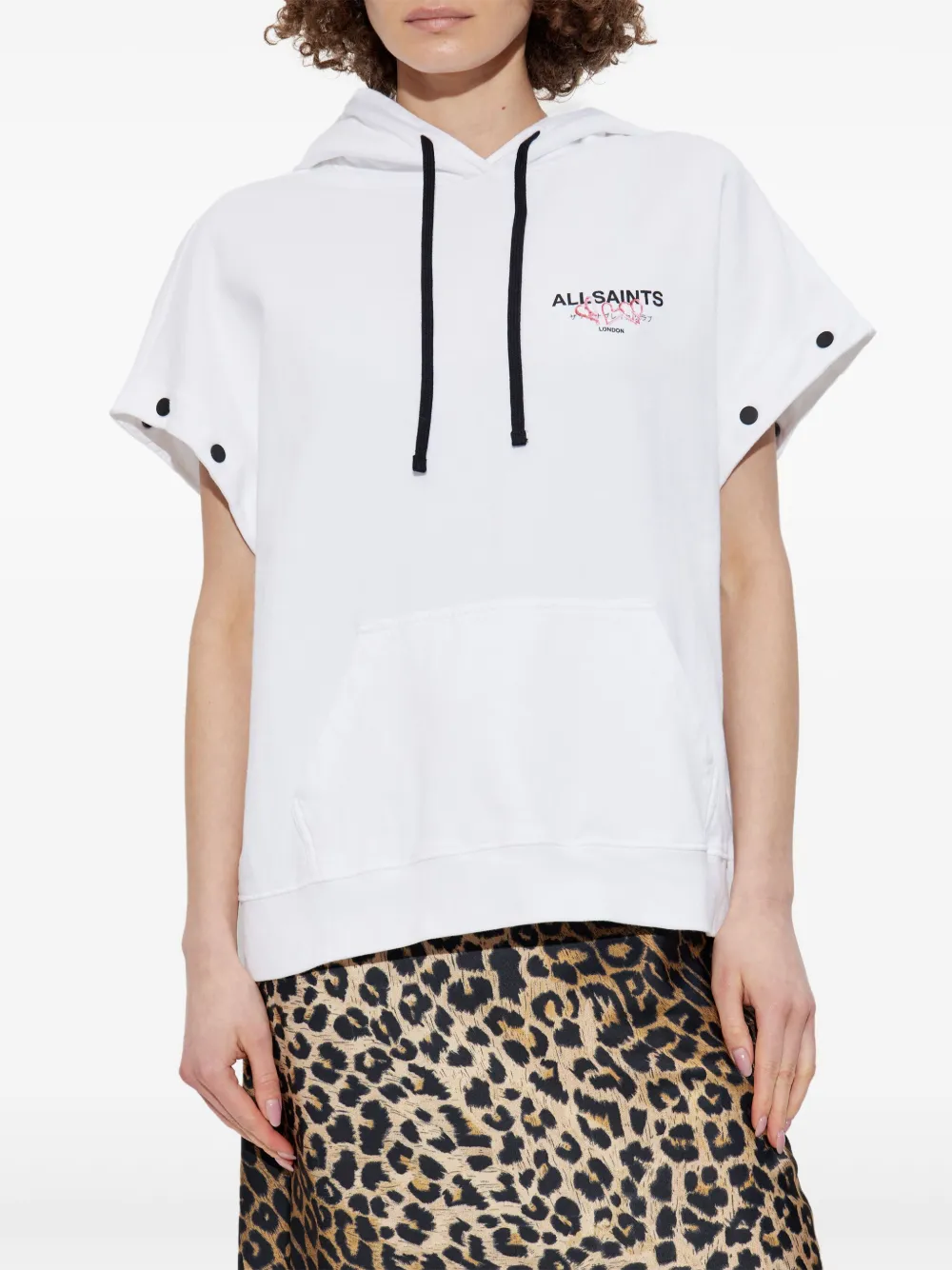 AllSaints Amore hoodie Wit