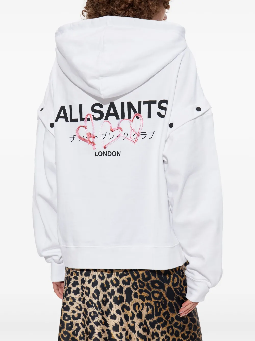 AllSaints Amore hoodie Wit