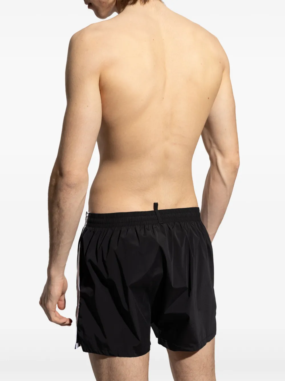 DSQUARED2 Zwembroek met geborduurd logo Zwart