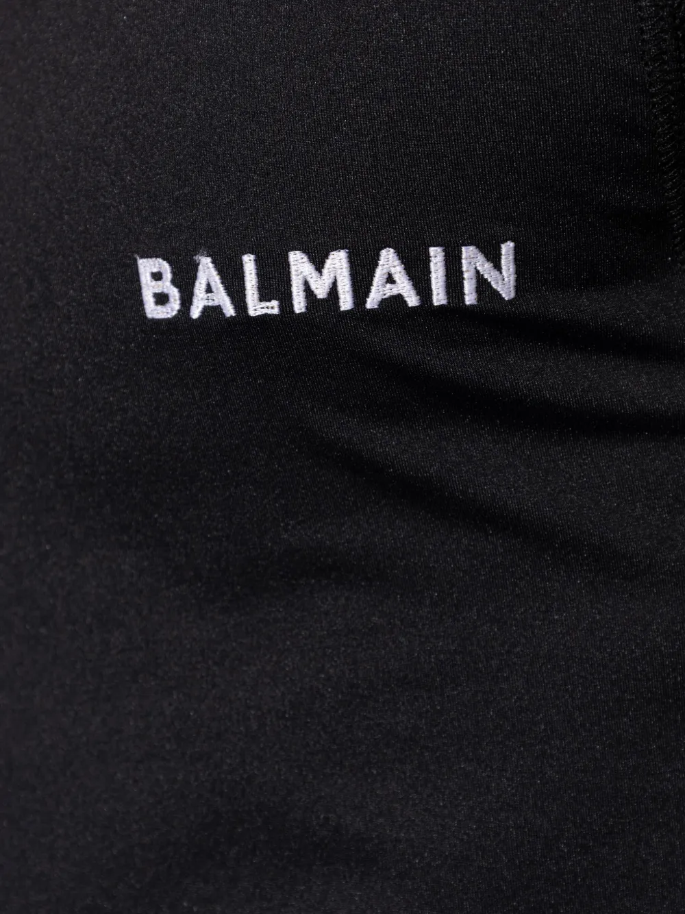 Balmain T-shirt met geborduurd logo Zwart