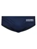 DSQUARED2 logo-print swim trunks - Blue