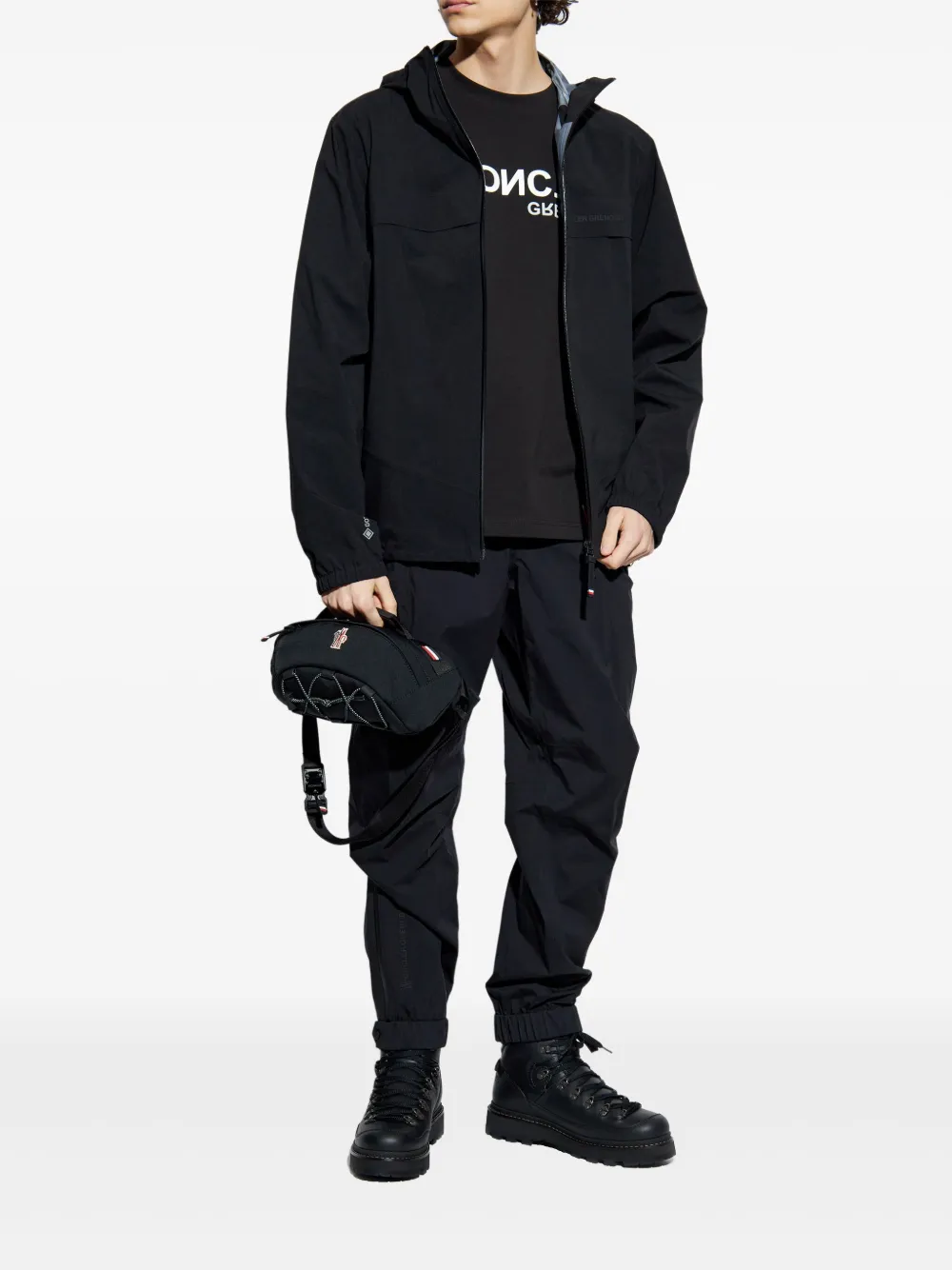 Moncler Grenoble Trainingsbroek met logoprint - Zwart