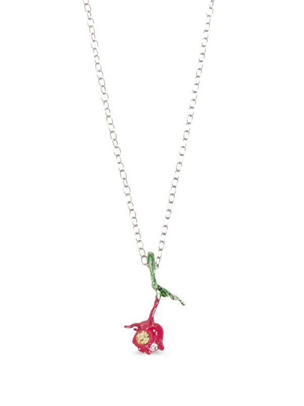 【送料&関税込】Marni Flower Detailed Necklace Pearls and crystals Flower Delirium necklace | Marni