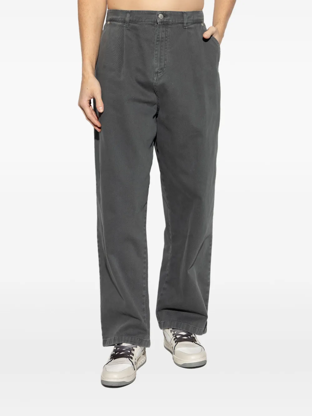 Moschino Katoenen broek Grijs