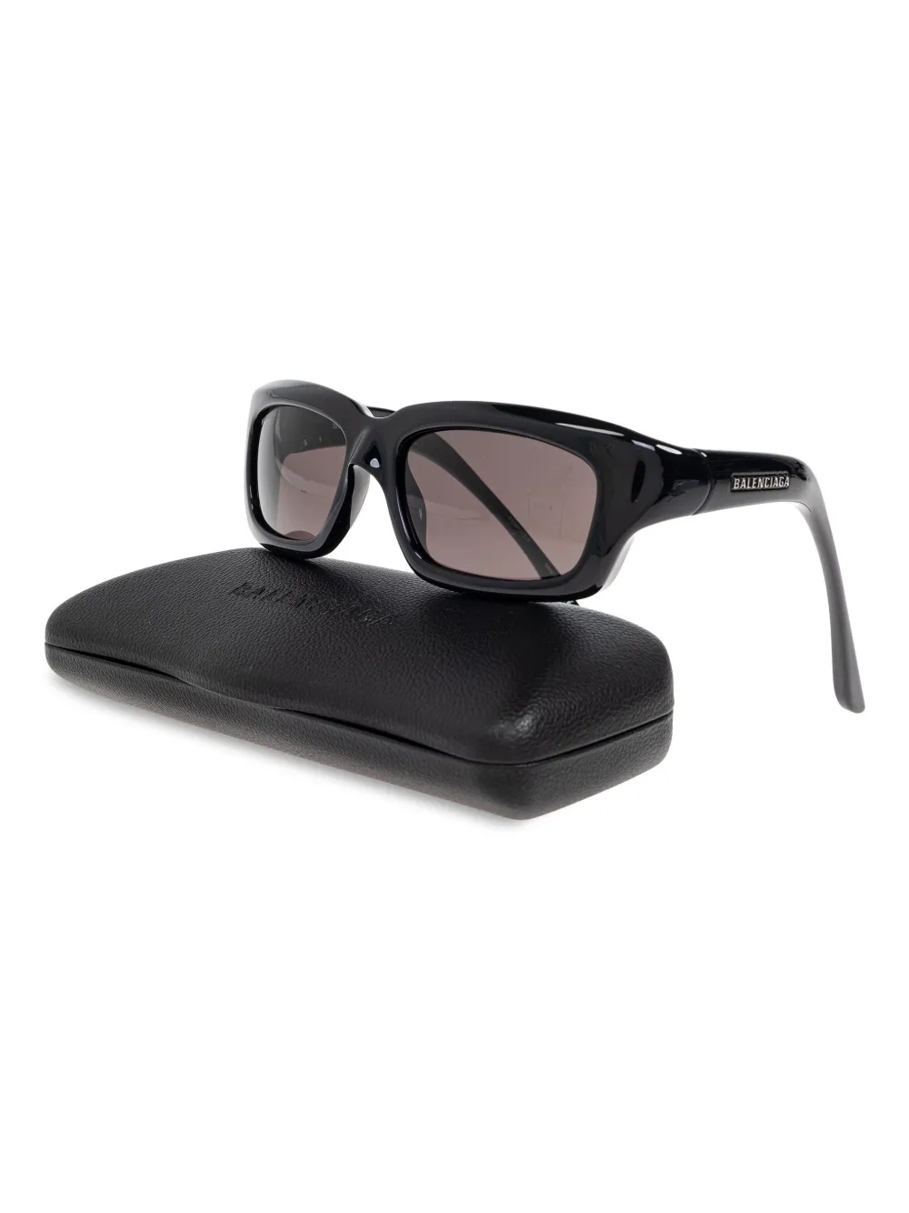 Balenciaga Eyewear rectangle-frame sunglasses - Zwart