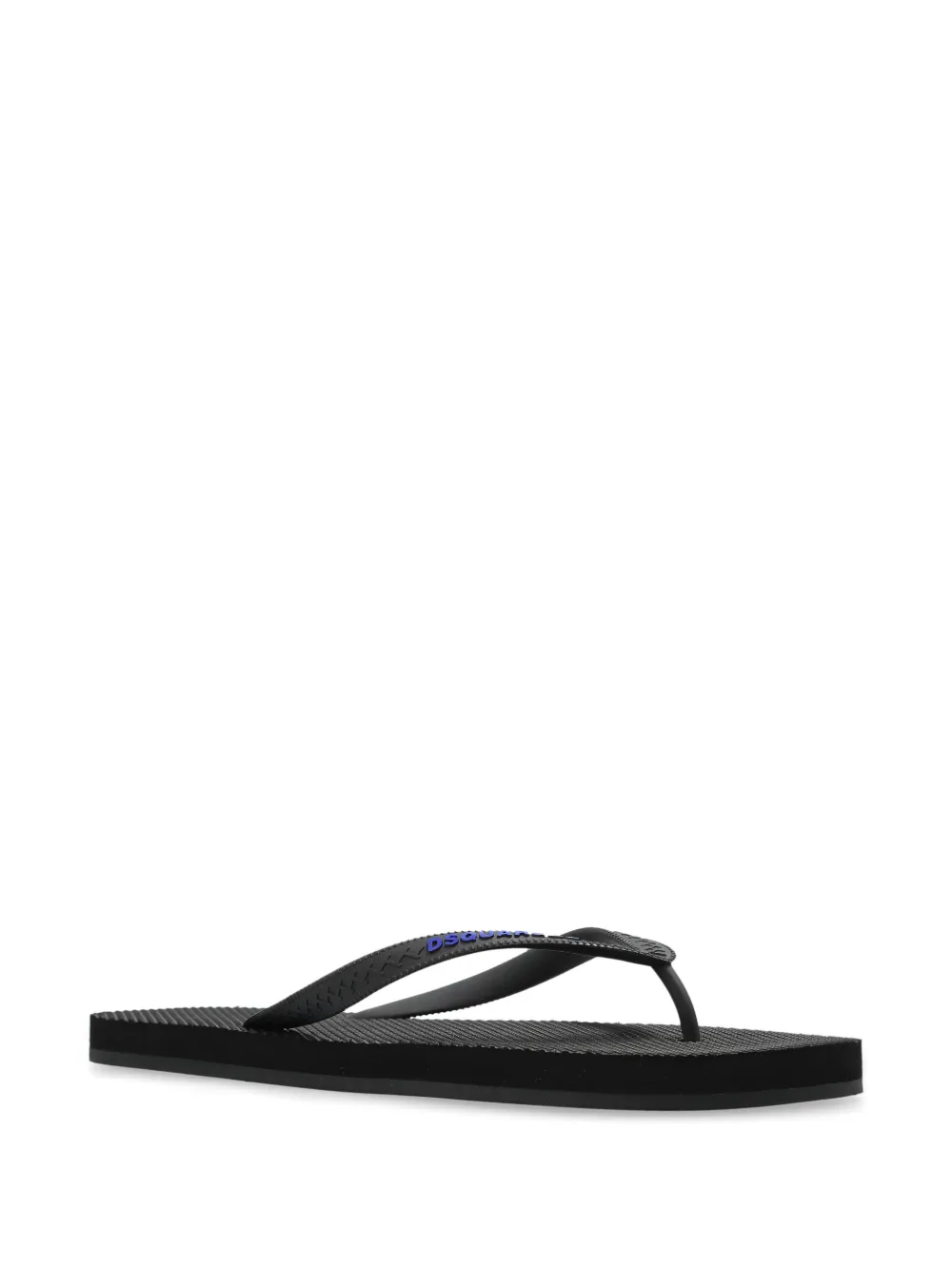 DSQUARED2 logo-embossed flip flops Black