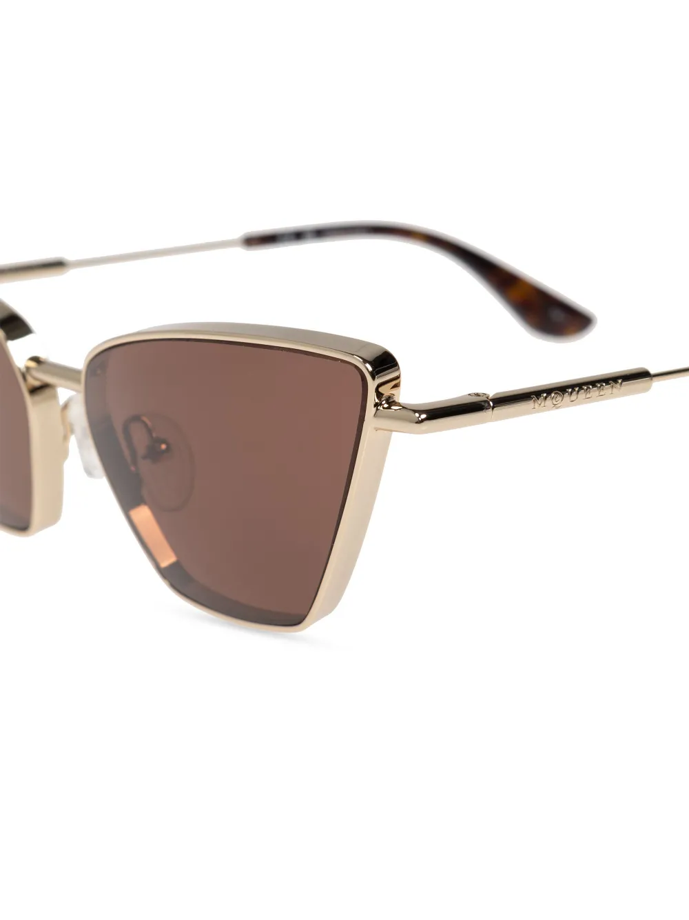Alexander McQueen Eyewear T-Bar zonnebril Goud