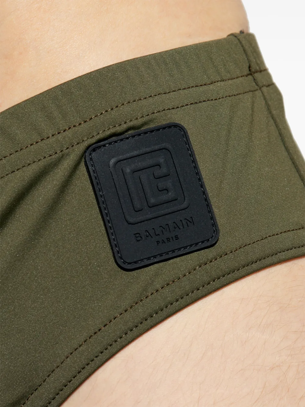 BALMAIN LOGO-PATCH SWIM TRUNKS