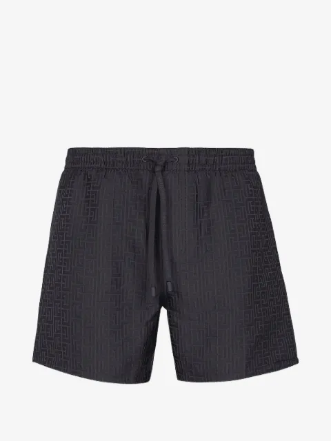 Balmain PB Labyrinthe monogram swim shorts