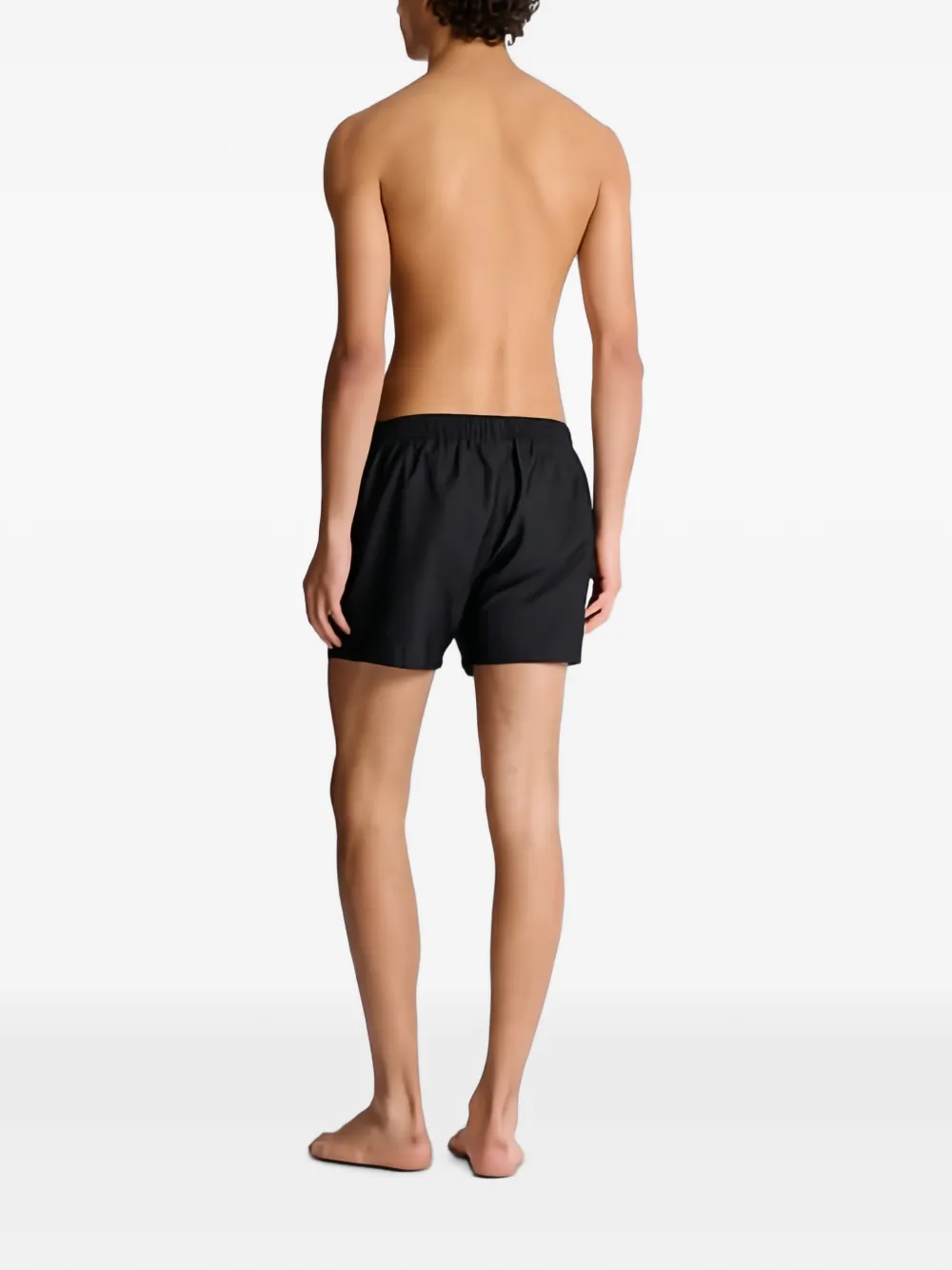 Balmain PB Labyrinthe zwembroek met monogram Zwart