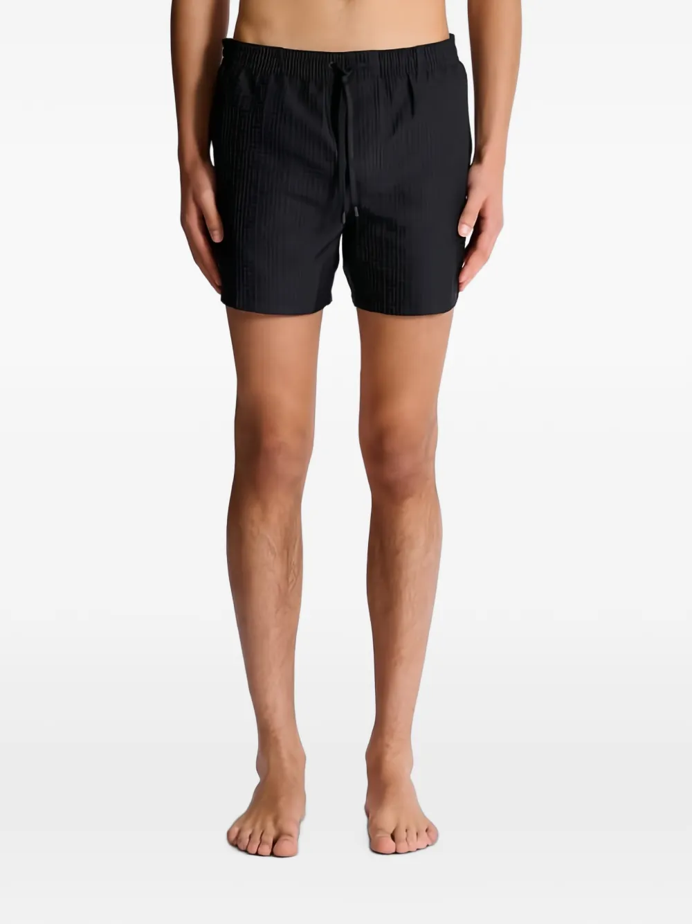 Balmain PB Labyrinthe zwembroek met monogram Zwart