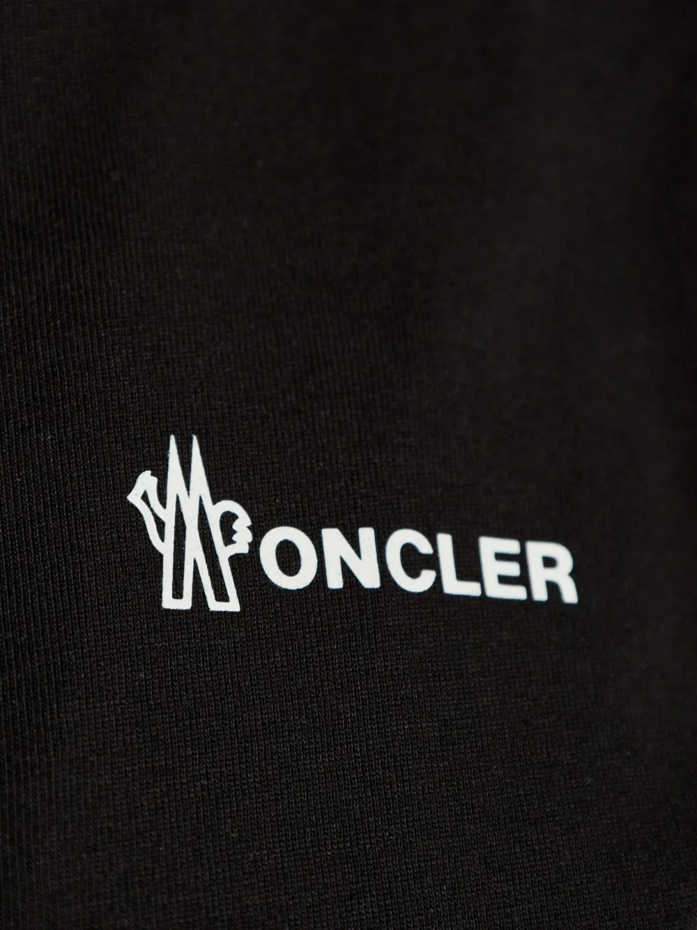 Moncler Grenoble T-shirt met logoprint Zwart