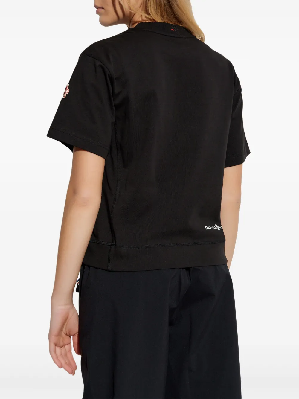 Moncler Grenoble T-shirt met logoprint Zwart