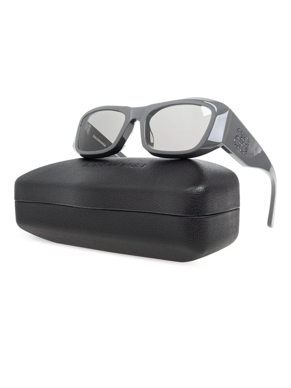 Balenciaga Eyewear rectangle-frame sunglasses - Zwart