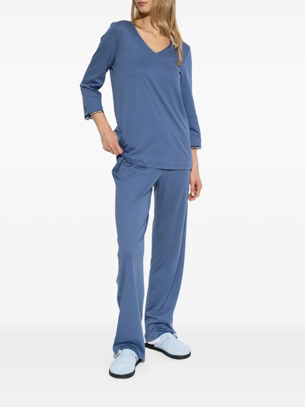 Hanro Anouk pyjama - Blauw