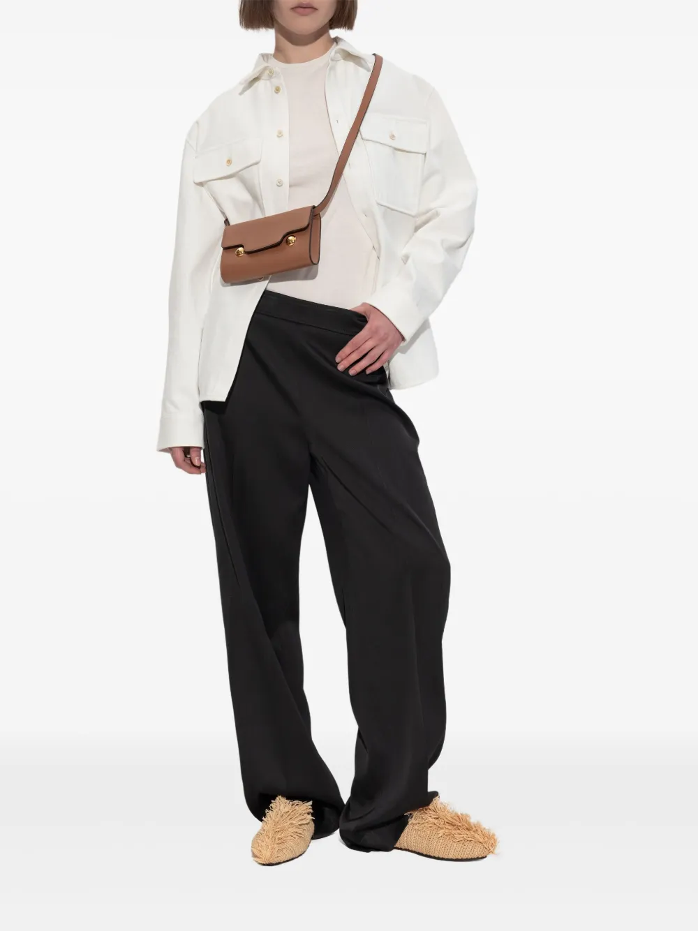 Jil Sander Blouse met klepzak - Wit