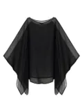 Balmain transparent beach cover-up - Black