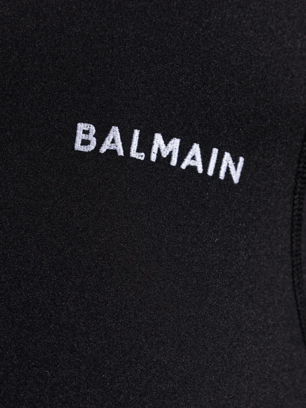 Balmain T-shirt met geborduurd logo Zwart