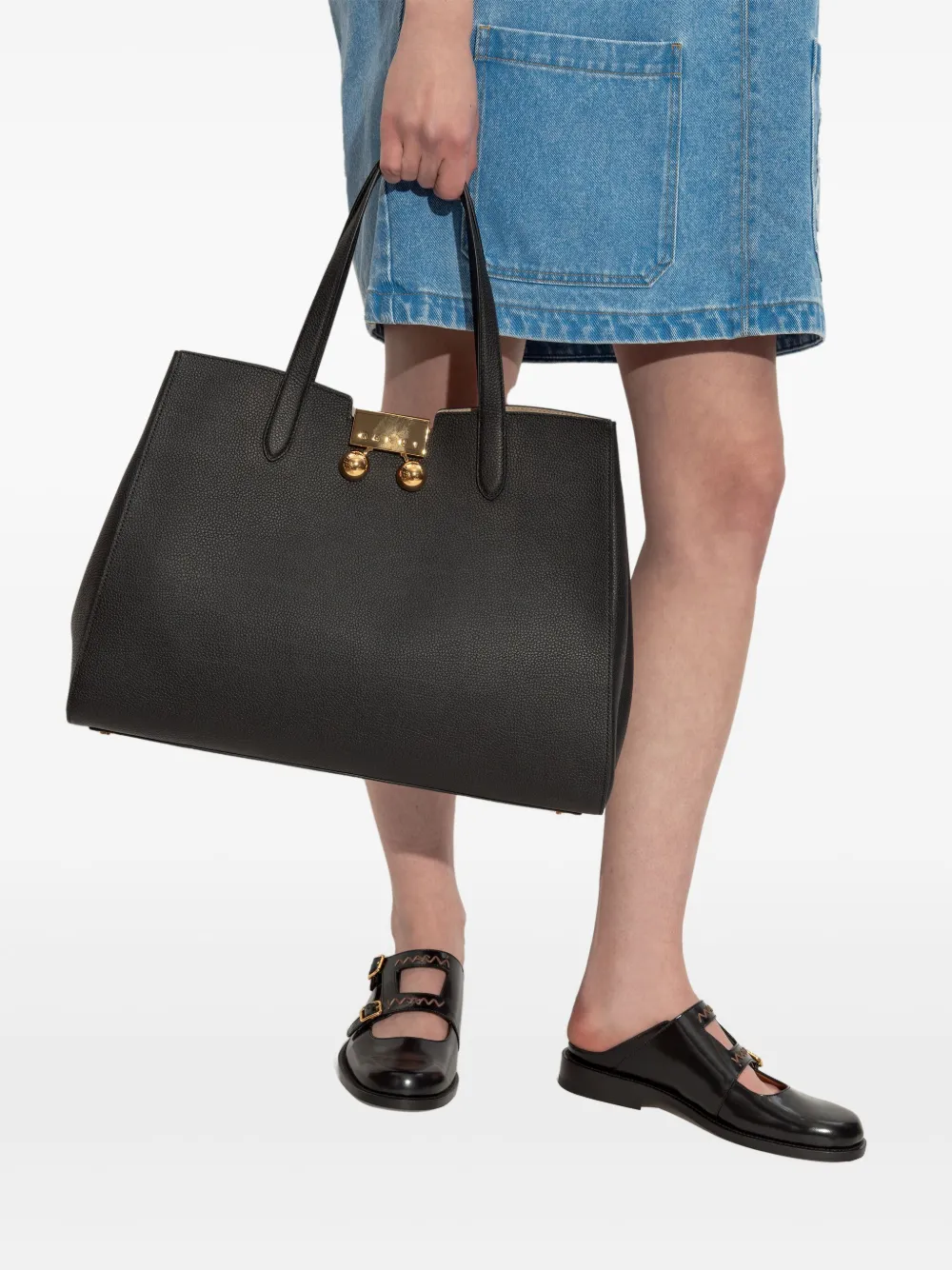 Marni medium Trunkaroo tote bag - Zwart