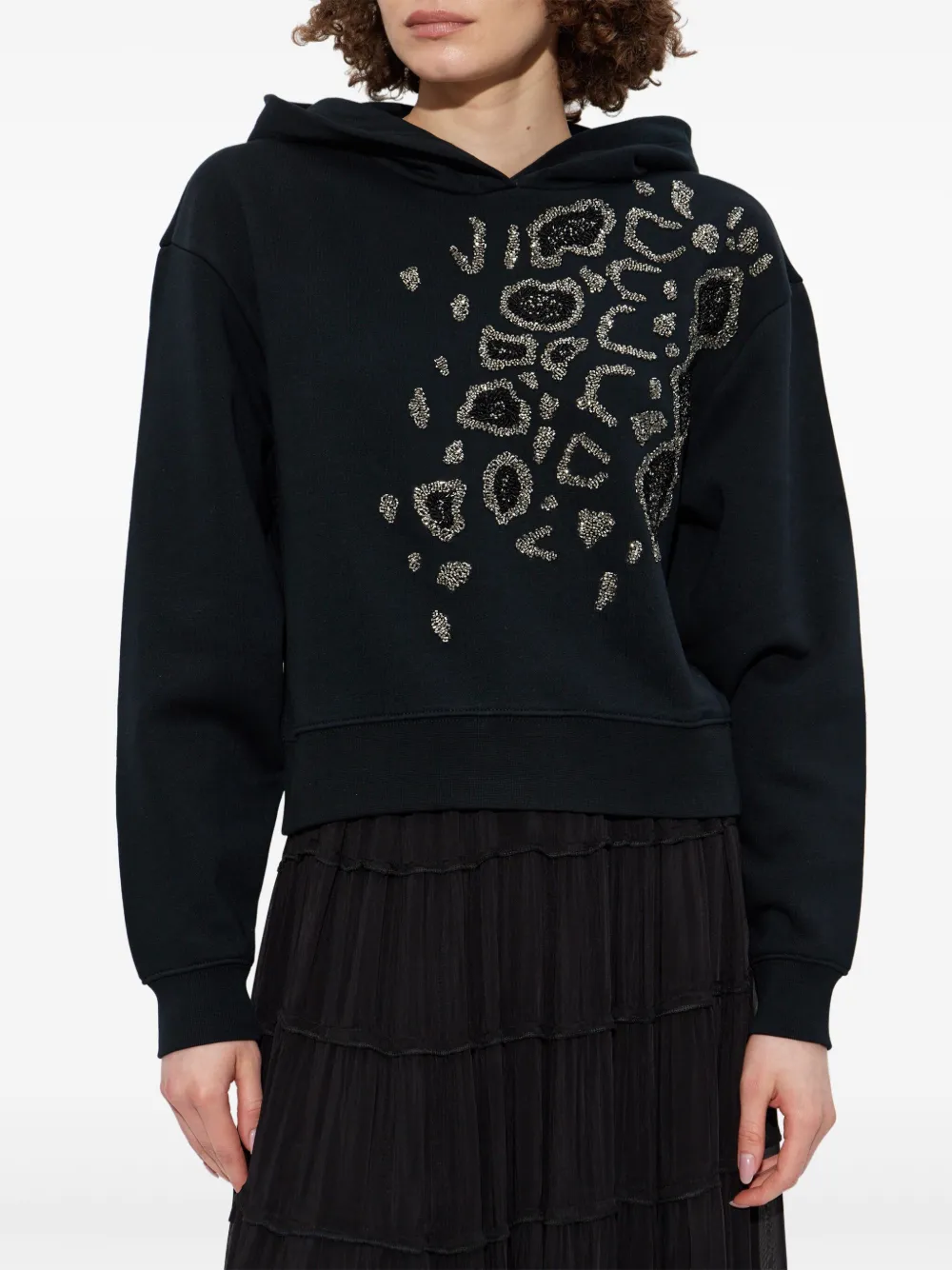 AllSaints Flow hoodie Zwart