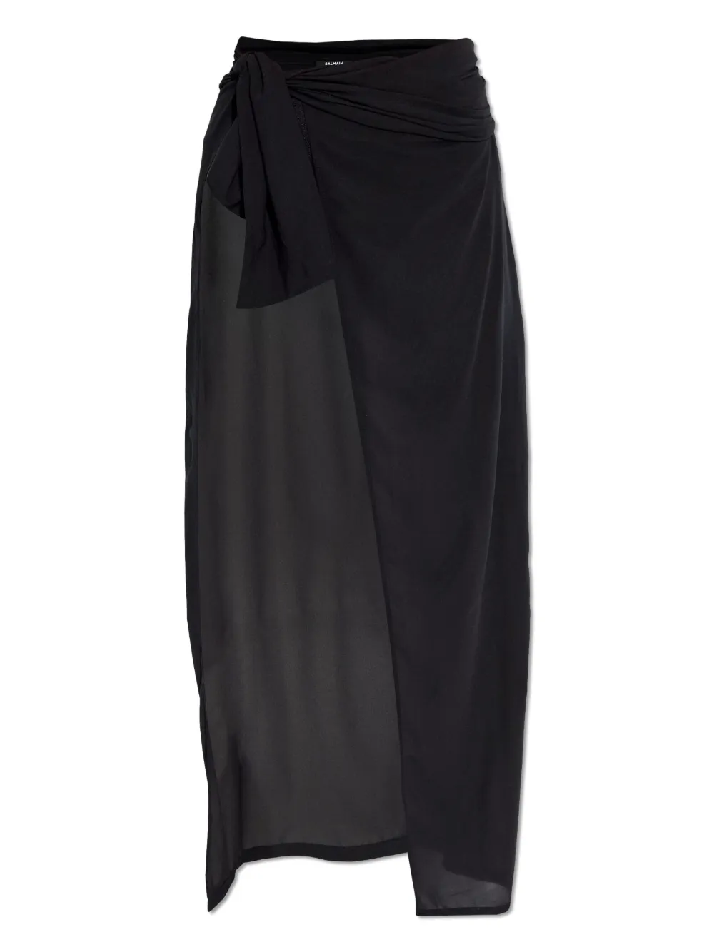 Balmain Transparenter Kaftan | Schwarz | Image 1