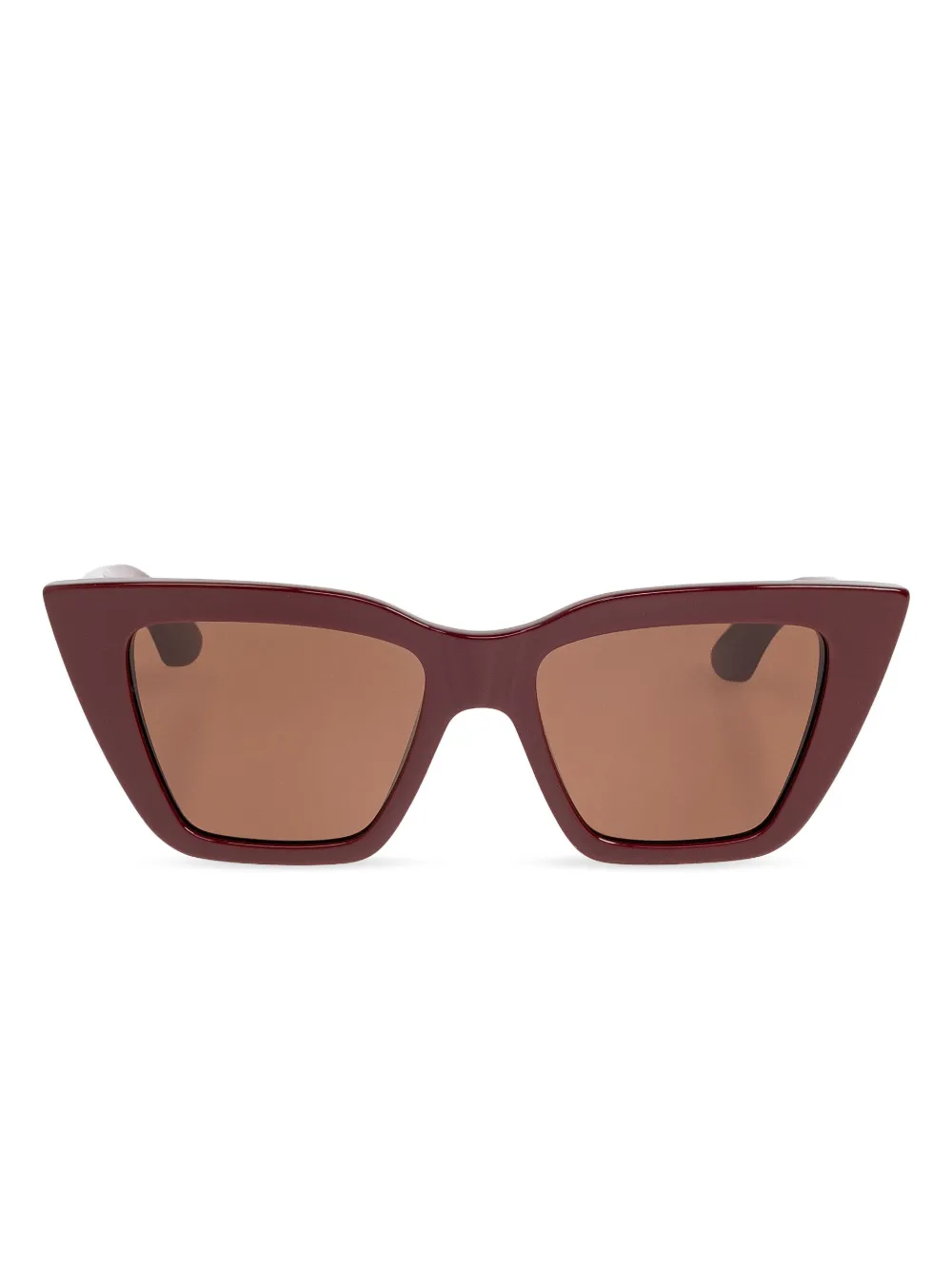 Alexander McQueen Eyewear Zonnebril met cat-eye montuur Rood