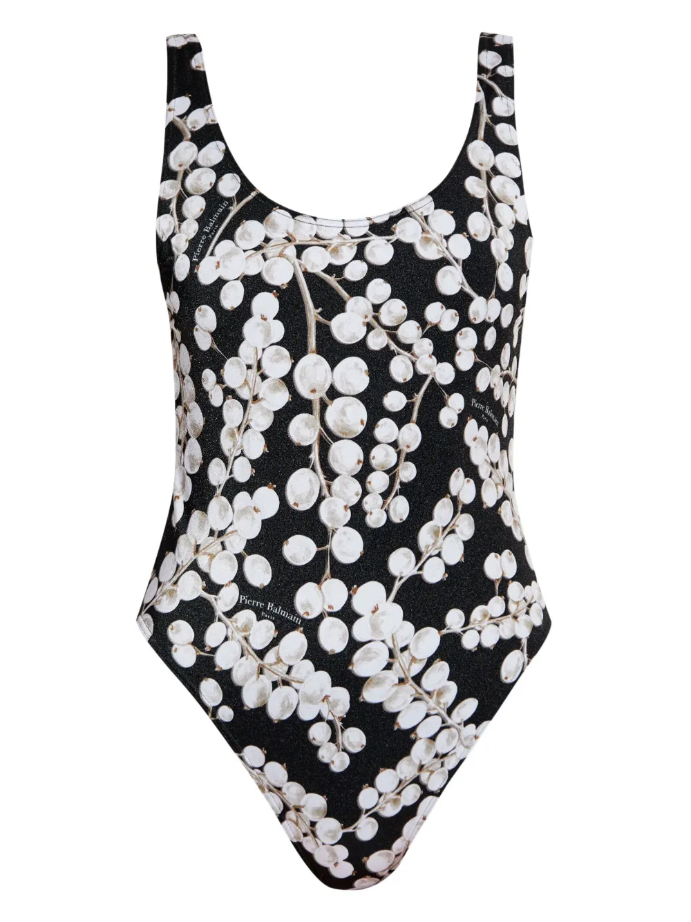 Balmain traje de baño con estampado gráfico | negro | Image 1