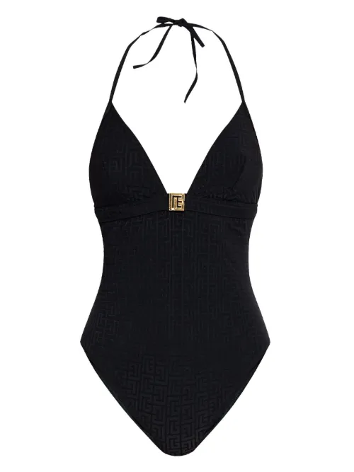 Maillot de bain à motif monogrammé - Balmain - Modalova