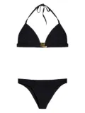 Balmain logo plaque bikini - Black