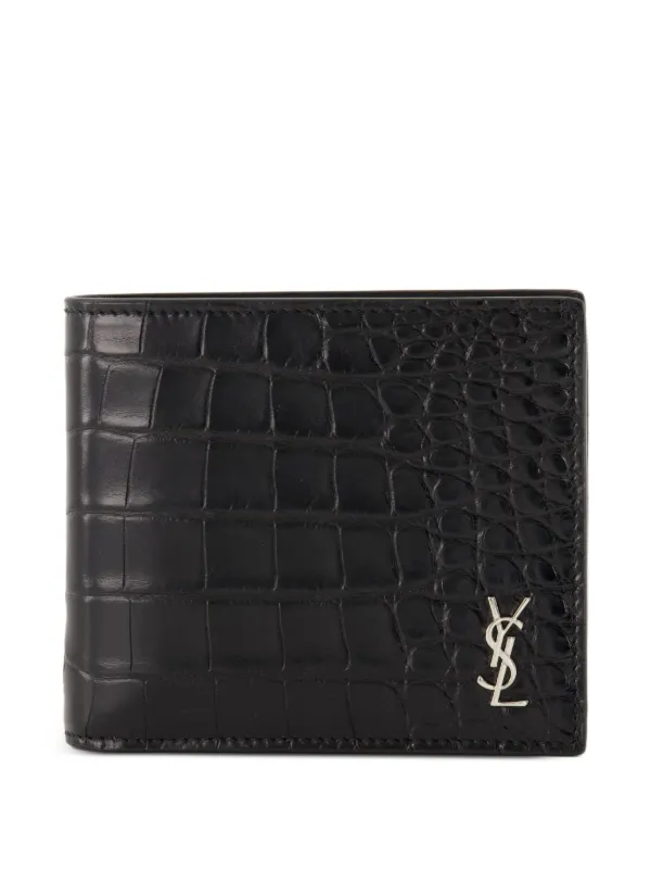 ★関税込み★ Saint Laurent Cassandre Wallet SAINT LAURENT Cassandre quilted textured-leather wallet
