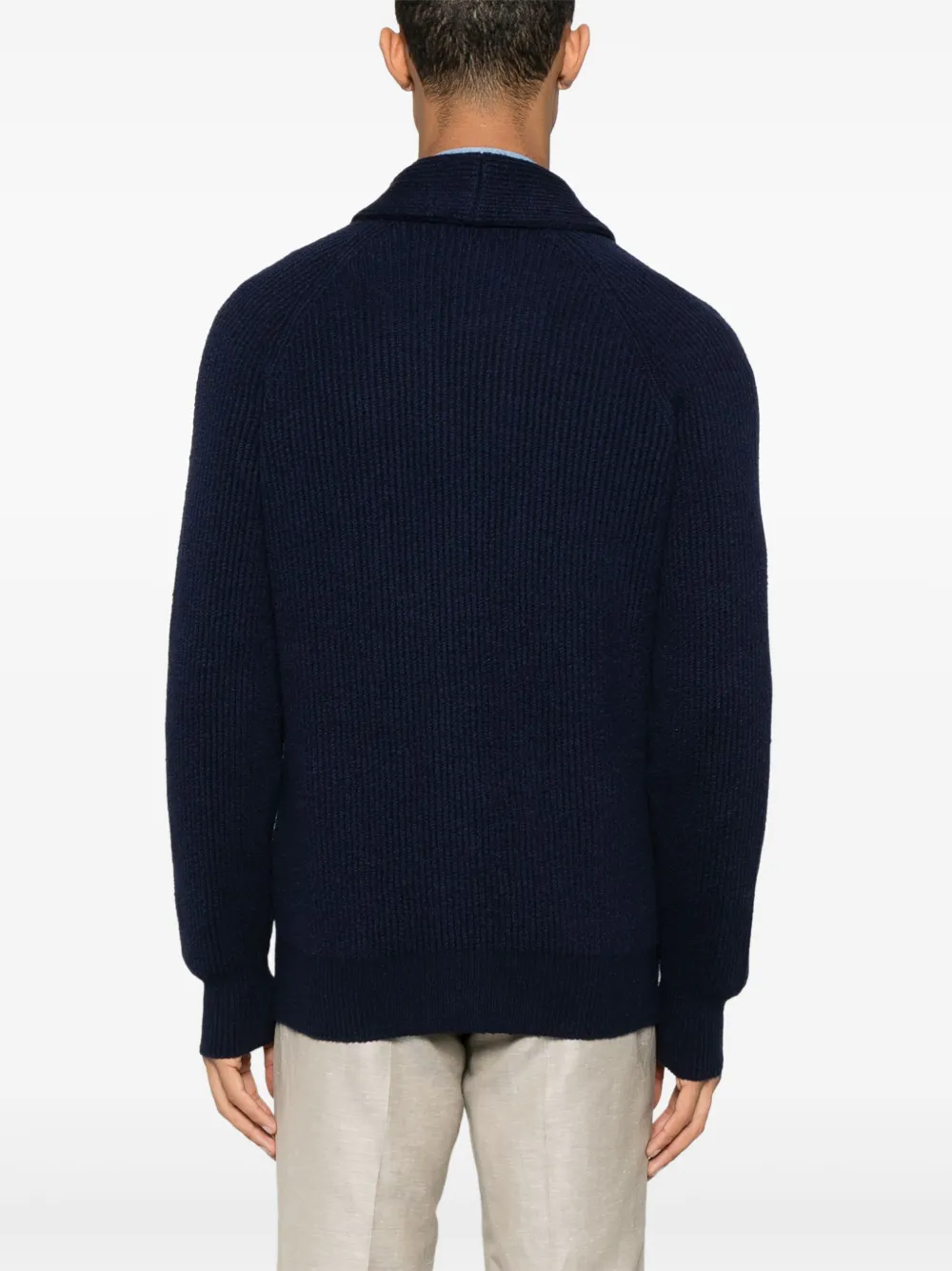 Brunello Cucinelli Ribgebreid vest Blauw