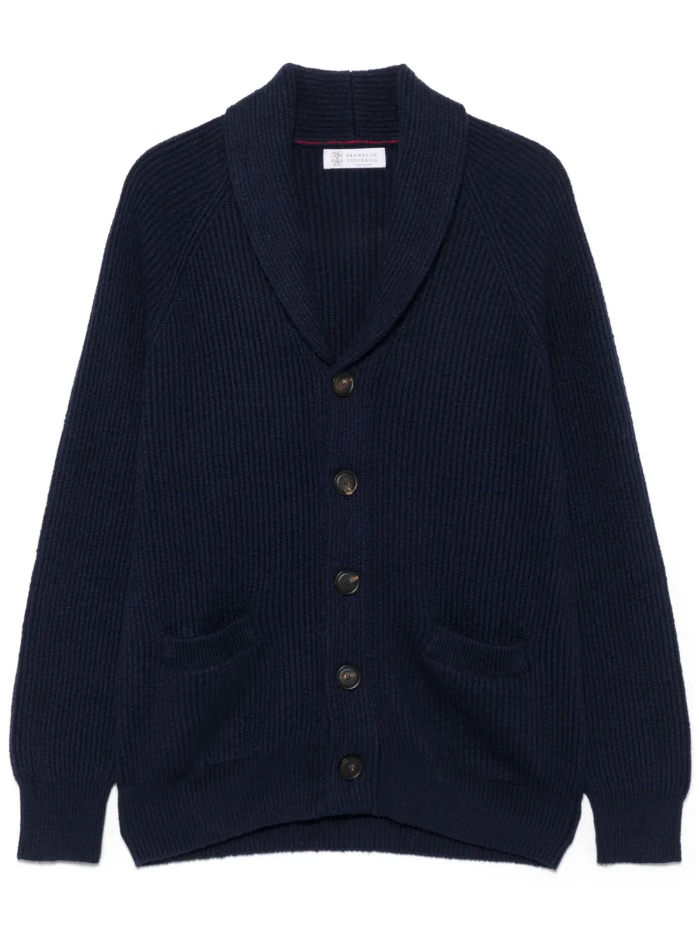 Brunello Cucinelli ribbed-knit cardigan | Blue | Image 1
