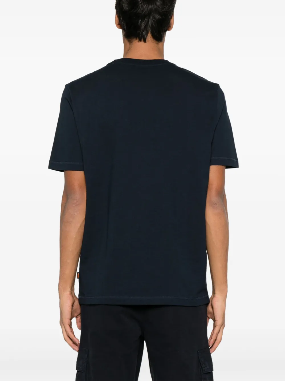 BOSS T-shirt met logoprint Blauw