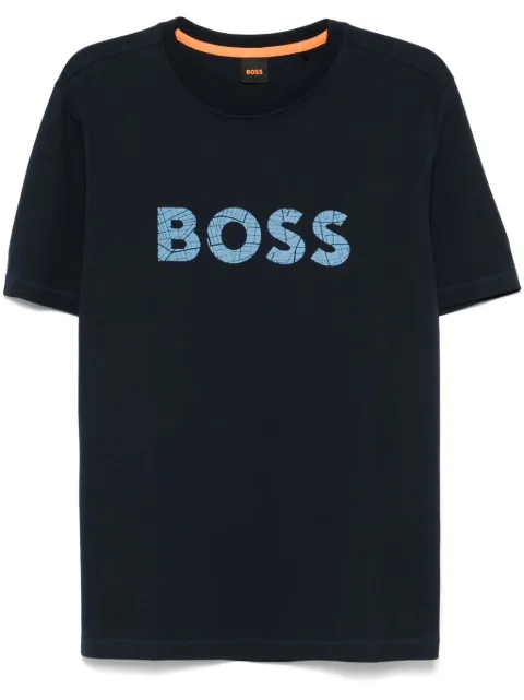 BOSS logo-stamp T-shirt
