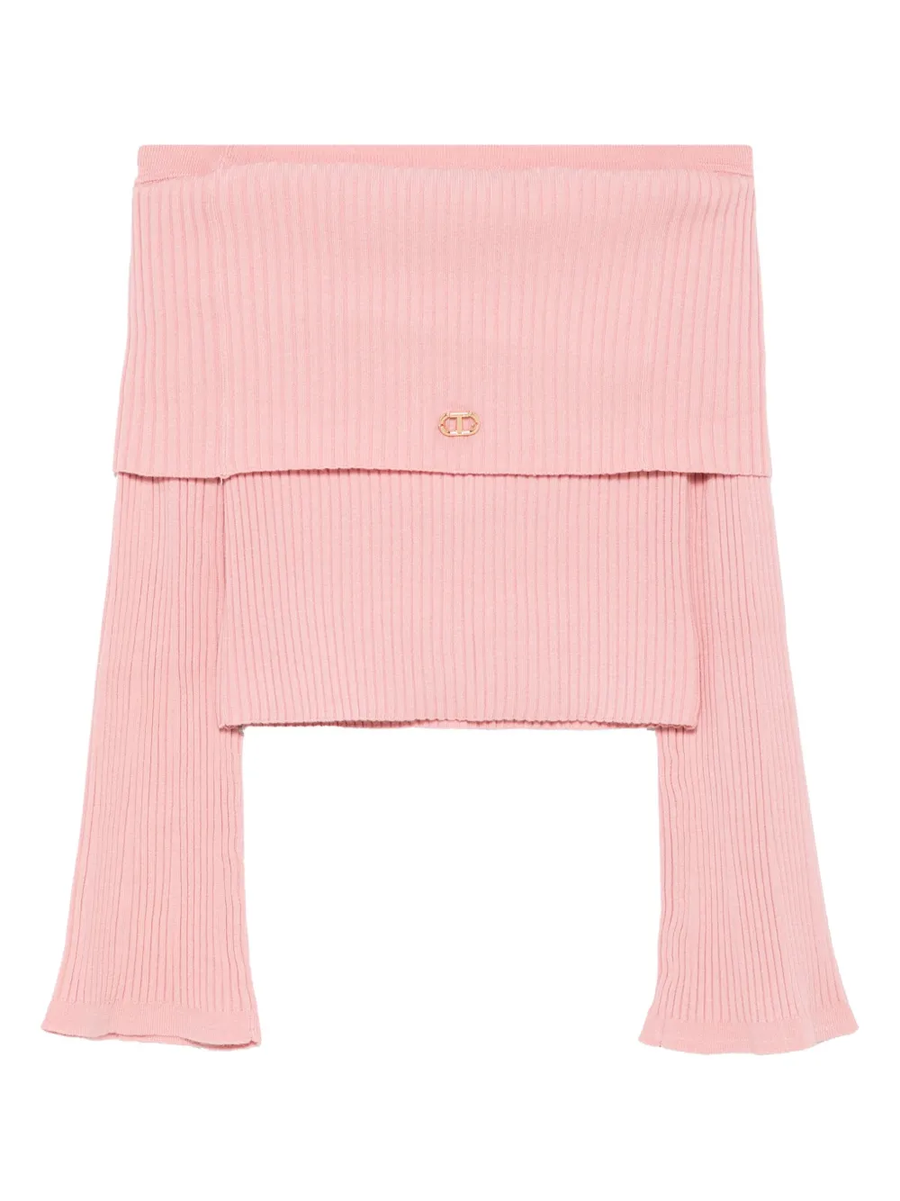 TWINSET Kids Off-shoulder trui Roze