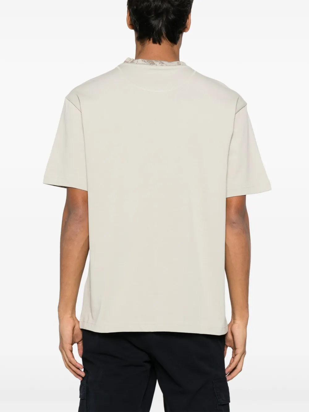 BOSS T-shirt met geborduurd logo Beige